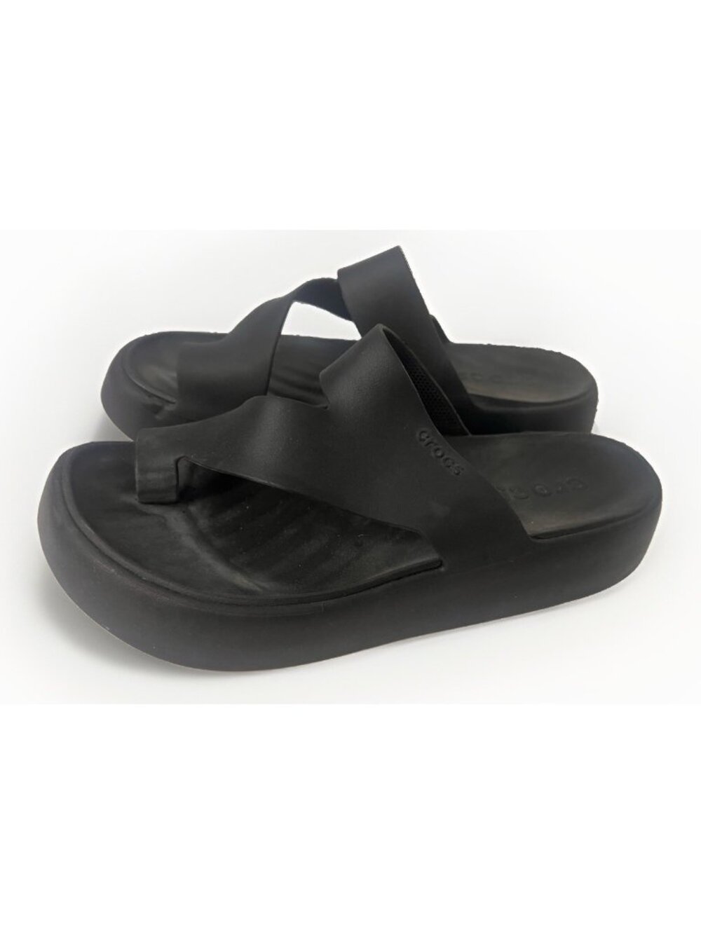 Crocs Getaway Platform Toe Loop Sandals Lightweight Comfort Womens Size 9 US